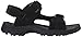 Fila Men's Transition Athletic Sandal, Black/Metallic Silver, 10 M US