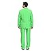 U LOOK UGLY TODAY Men's Party Suit Solid Color Prom Suit for Themed Party Events Clubbing Jacket with Tie Pants Green M