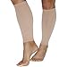 A.M.P.S Women's Calf 20-30 Mmhg Compression Sleeve Large Beige