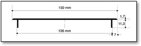 MS Beschläge ® F1 Ventilation Grille Plate Heating Cover 150 mm x 200 mm Various Colours (Silver Anodised - Image 4