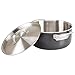 Viking 5-Ply Pots and Pans Set, 10 Piece Hard Anodized Cookware, Stainless Steel Lids, Silver