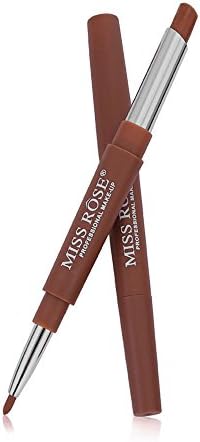 Pausseo Double-end Lasting Glossy Lipliner Waterproof Lip Liner Stick Pencil Non-Sticky Soft Smooth Lip Lines Lipstick Cosmetics Pen for All Skin Types (#40)