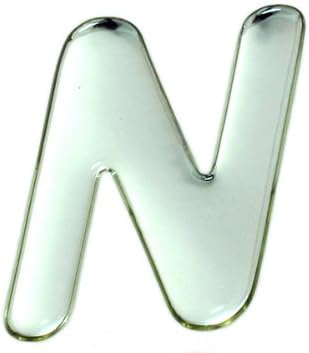 Amazon 光 シルバーメタル文字 N Sm60 N ポスト プレート