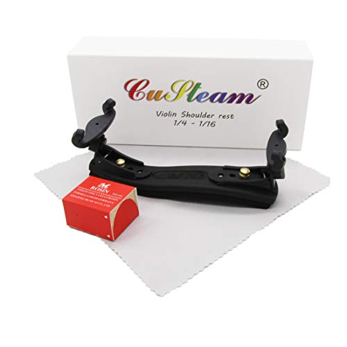 Violin Shoulder Rest Adjustable 1/4-1/16 size - CUSTEAM Shoulder Rest for Violin - Collapsible and Adjustable Silica gel Feet Pad Height for Beginners - Thumbnail 2
