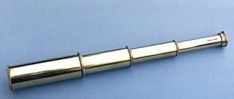 14-inch Brass Spyglass Nautical Telescope w/ Hardwood Case