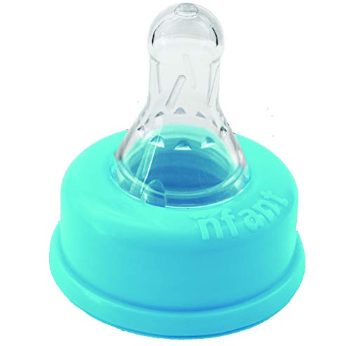nfant | 2X Standard Flow Nipple, Blue (18ml/Min), 4-Pack