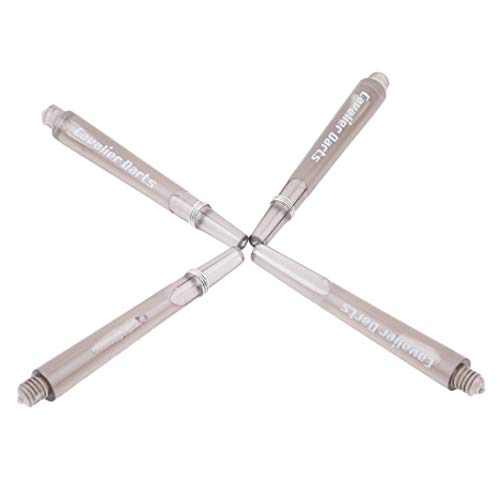 YouCY 12Pcs Plastic Darts Shaft Clear Plastic Dart Shaft Set Replacement Dart Stems Dart Accessories,Black - Thumbnail 2