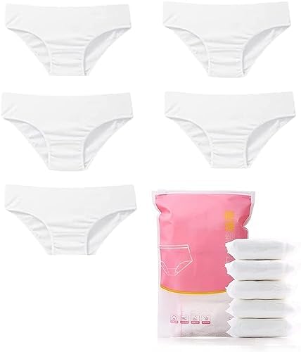 Goodern Women’s Disposable Underwear Pure Cotton Ladies Discreet Panties,Pregnant Women
