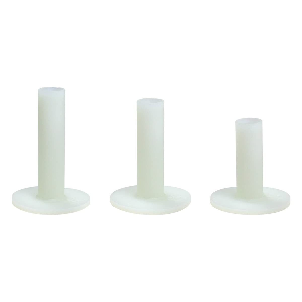 Scott Edward Golf Practice Tees 3/4 Pieces Packed Rubber Tee Indoor and Outdoor for Driving Range and Practice Mat White/Black/Orange/Glow