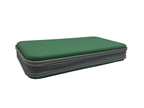 Wismart 70 Capacity Heavy Duty CD DVD Blu-ray Media Case Storage Holder Organizer Wallet (Green)