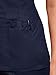 KOI Women's Stretch Mackenzie Figure-Flattering Zip-Front Scrub Top, Navy, Medium