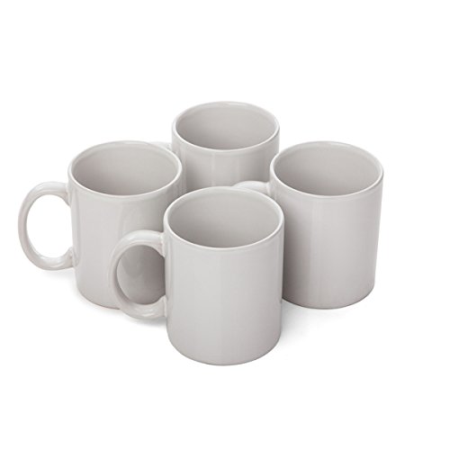 Sabichi Set 4 x White Day To Day Mug Tea Coffee Stoneware Cups Gift Boxed 168115
