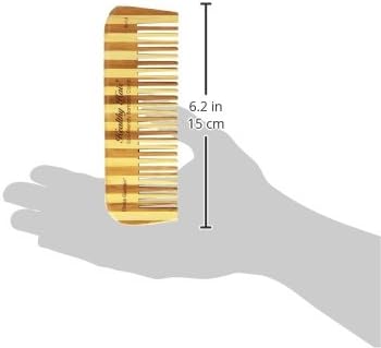 Olivia Garden Bamboo Touch Comb - Eco-conscious Bamboo Hair Comb Full Length - for Thick Hair, brown, HH-CO4 - Image 4