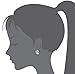 925 Sterling Silver Rhodium Plated Cat Cubic Zirconia Screwback Baby Girls Earrings