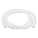uxcell Flexible Spiral Tube Cable Wire Wrap Cord Management 1.5M 5Ft White