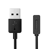 Zenwatch 2 Charger Cable, MoKo Extra Long High-Speed Charging Cord Magnetic USB Charger with 1 Meter Charging Cable for ASUS Zenwatch 2 WI501Q / WI502Q Smart Watch, BLACK