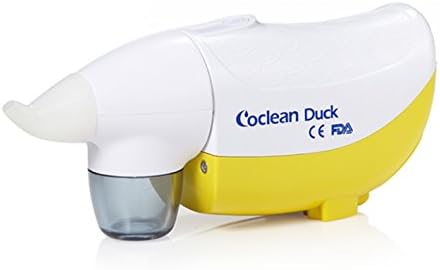 CoClean-Duck Electronic Vacuum Suction Nasal Aspirator - Safe, Fast, Hygienic Baby Snot Sucker - Simple and Easy to use Battery Operated Nose Cleaner