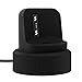 VODKE XMS484 Silicone Charging Dock Station Holder Stand with Cable for Fitbit Ionic Smart Watch, Black