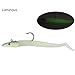 Goture Soft Fishing Lures jig Heads, Saltwater Freshwater Minnow Fishing Bait Big Tail with jig Head for Fishing Fresh, Soft Shrimp Lures Fishing Lures Saltwater Swim baits 5 Pack 15 Pack