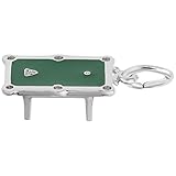 Pool Table Charm In Sterling Silver, Charms for