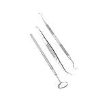Dr Rogo Dental Hygiene Kit-Includes Scaling Instrument/Tarter Scraper, Dental Toothpick, Mouth Mirror - Professional Surgical Grade Medal