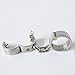 COSY-L Stainless Steel Handcuffs and Anklet Cuffs Lockable Bondage Set – BDSM Fetish Wear Adult Games Sex Toys for Couples,Femalethumb 2