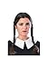 Secret Wishes Costume The Addams Family Deluxe Wednesday Wig, Black, One Size