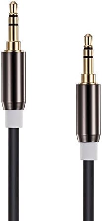 ShineKee Aux Cable 6 ft Stereo Audio 3.5mm Auxiliary Cord Male to Male Aux Cable for Car, Apple iPhone, iPod, iPad, Samsung Galaxy, HTC, LG, Google Pixel, Tablet and More