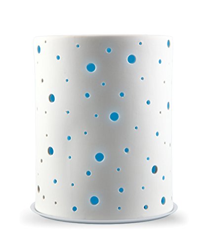 ZAQ Galaxy Essential Oil Diffuser LiteMist Ultrasonic Aromatherapy Humidifier With Ionizer and Color-Changing Light - 200 ML Capacity, Ceramic