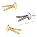 Yexpress 600 Pieces 4.5 x 8mm Gold & Silver Mini Brads Round Paper Fasteners Brass Pastel Metal Brads for Scrapbooking Crafts DIY Paper