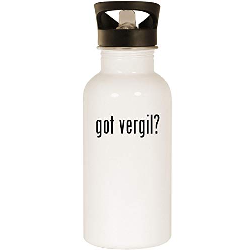 got vergil? - Stainless Steel 20oz Road Ready Water Bottle, White