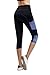 Imido Women's Yoga Capri Pants Sport Tights Workout Running Leggings With Side Pocket