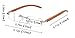 SOOLALA New Wood Bamboo Rimless Frame Magnifying Reading Glasses w/Metal Rivets