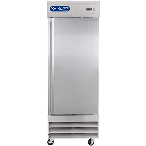 Click Here to See More Images CoolFront One 1 Door Upright Commercial Stainless Steel Refrigerator 23 Cu.