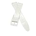 PERFIT Swatch Replacement 17mm Watch Band to fit Originals Collection + others (Clear - Transparent)