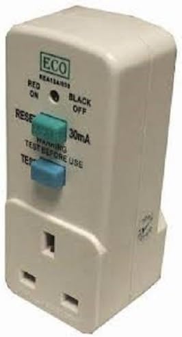 Garden Tool Mower Safety Power Breaker RCD 3 Pin Plug Adaptor by MEP