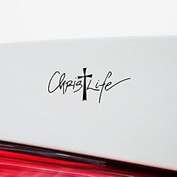 Decal Stickers Of Fancy Script Christ Life S