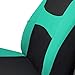 FH Group Stylish Full Set Car Set Covers Front Set and Rear Split Function, Airbag Compatible – Universal Fit for Cars Trucks & SUVs (Mint/Black)