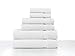 SALBAKOS 100% Turkish Cotton 6-Piece Towel Set | Heirloom Quality Hotel & Spa Collection | Soft, Super Absorbent 2 Washcloth, 2 Hand, 2 Bath Towel Sets | Made in Turkey (White, 6 Piece Towel Set)