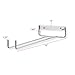 Wallniture Chiraz Wine Glass Rack Wall Mounted Kitchen Organization and Storage Set of 2, 15 Inch Chrome Stemware Holder