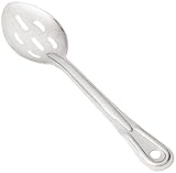 Winco Slotted Stainless Steel Basting Spoon, 11-Inch