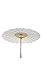 32 Inch Paper Like Parasol Umbrella - For Weddings, Bridal Showers, and Photo Shoots (White)