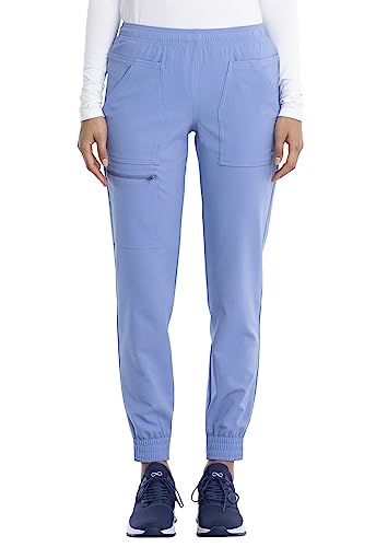 Cherokee Women Scrubs Pant Mid Rise Tapered Leg Jogger Plus Size CK235, 5XL, Ci…