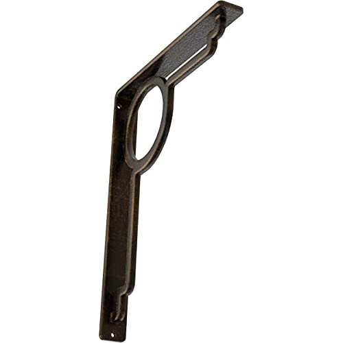 Ekena Millwork BKTM01X10X12SMAABS Metal Bracket, 1 1/2" W x 10" D x 12" H, Anti…