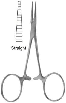 Alloy Medical USA Baby Mosquito Hemostatic Locking Forcep Straight Serrated, 4" Length, German Stainless Steel, FDA Approved