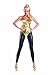 Party King 80s Pop Diva Women's Costume Set, Gold, Medium