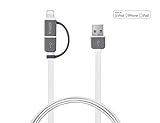 [Apple MFi Certified] Idmix Lightning to USB Cable, 3.28ft 2-in-1 Lightning Cable & Micro USB Cable, Sync Data & Charging Cord for iPhone 6 Plus 5S 5C 5, iPad, S6 edge, Nexus, HTC, Nokia and More
