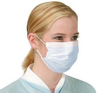 10 x Flu Surgical Face Masks with earloops Antirus and Pollution Protection