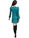 Allegra K Women Peter Pan Dress Bracelet Sleeve Button Down Back Short Dresses