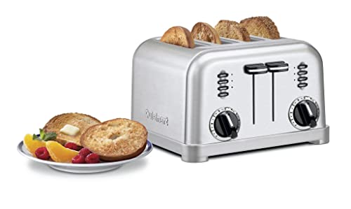 Cuisinart 4 Slice Toaster Oven, Brushed Stainless, CPT-180P1